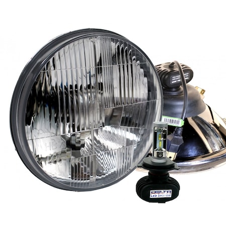 Delta Lights DOT 7" LED Headlight Kit w/ Defrost-Heating  Element PR 01-1159-ZLED